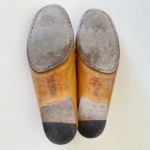 Vintage Coach Loafer Shoe Flat Leather Casual Classic Preppy Minimalist Tan 8.5 - Picture 9 of 11